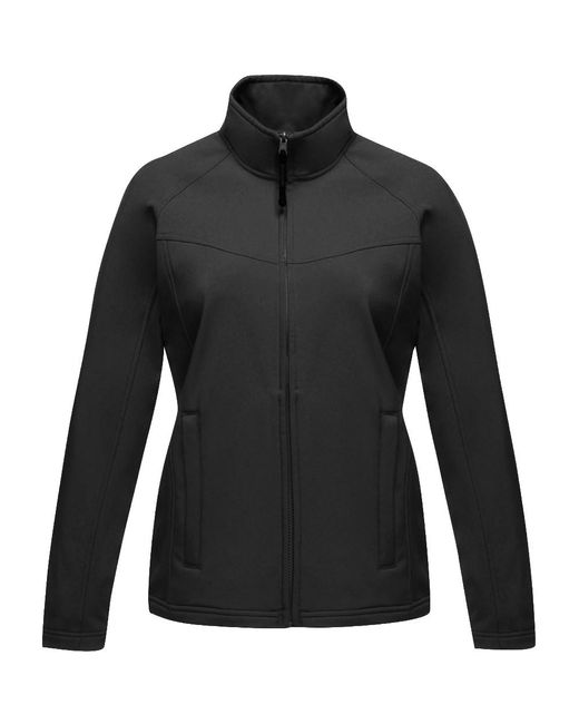 Regatta Black Uproar Wind Resistant Softshell Jacket