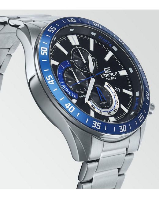 G-Shock Blue Edifice Watch Efv-620D-1A2Vuef Stainless Steel (Archived) for men