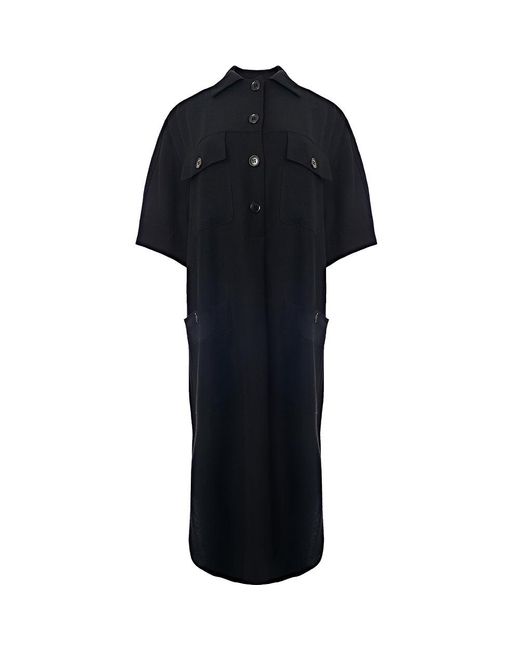 Raey Black Patch Pocket Maxi Dress