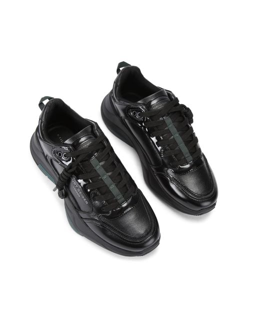 Kurt Geiger Black Leather Royston Sneaker Sneakers for men