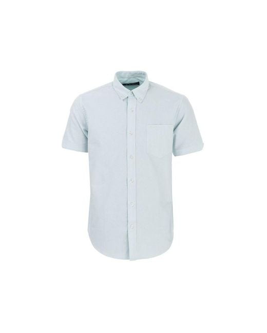 Ben Sherman Blue Oxford Short Sleeve Shirt for men