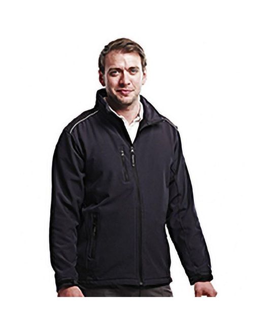 Regatta Black Sandstorm Hardwearing Softshell Jacket (Water Repellent) for men