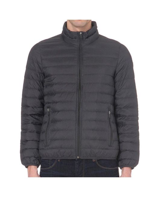 Armani Jeans Gray Padded Jacket Nylon for men