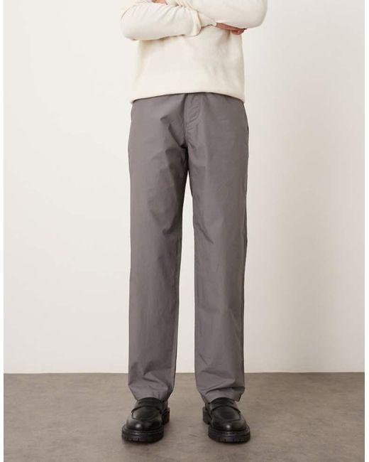 ARKET Gray Lightweight Pull-On Trousers for men