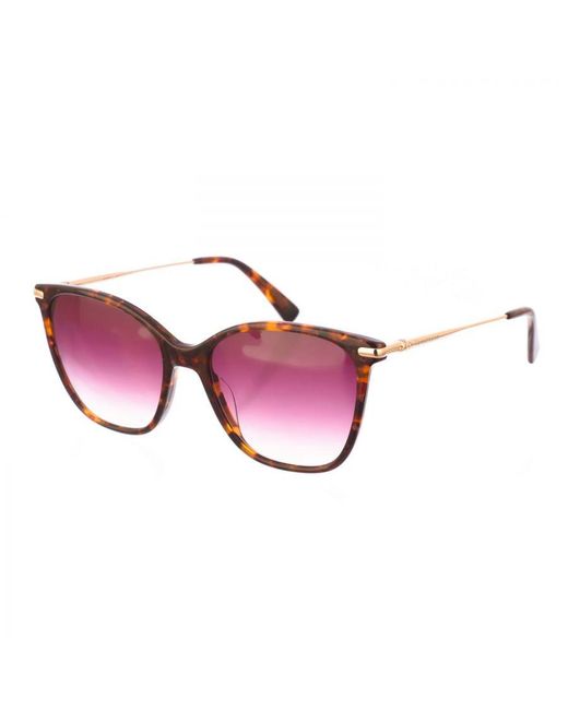 Longchamp Pink Lo660S Butterfly Shaped Acetate Sunglasses