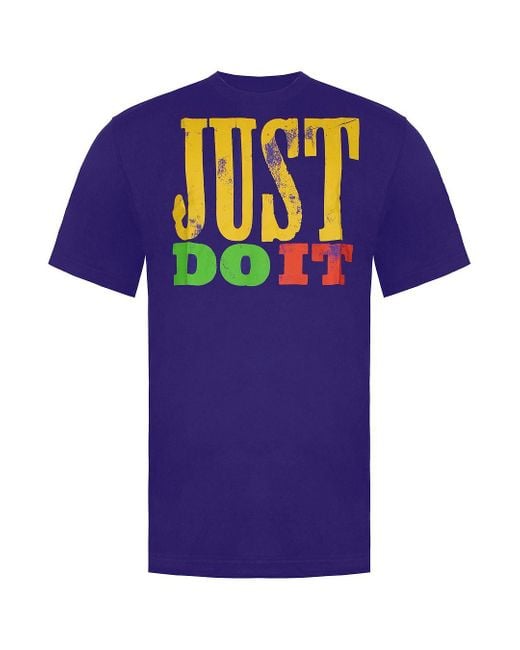 nike just do it blue t shirt
