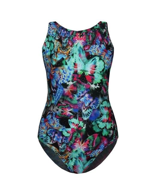 Maru Blue Ulysses Sparkle X Back Multicoloured Swimwear