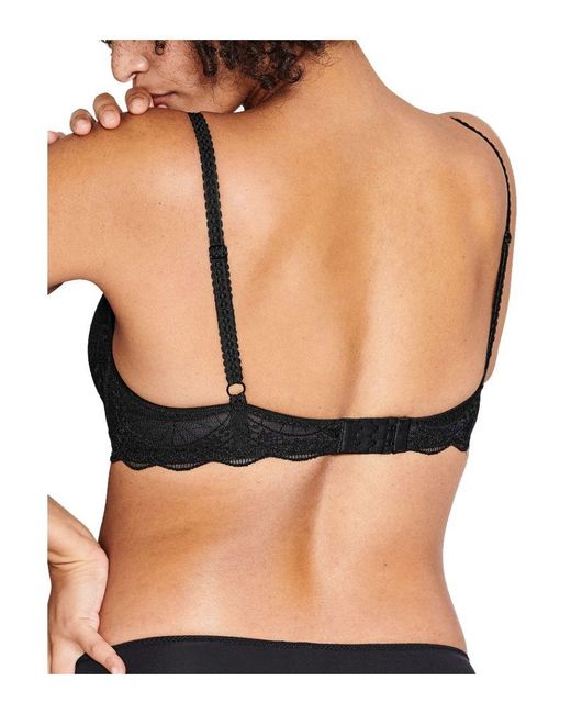 Naturana Black Padded Non-Wired Bra