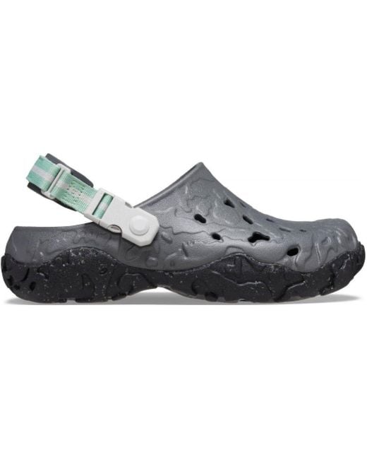 CROCSTM Gray Train Atlas Shuv Clogs With Marble Pattern for men