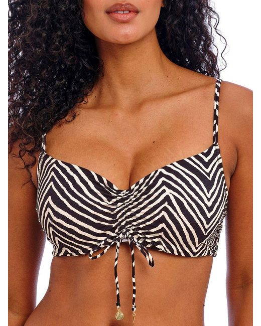 Freya Black Fiji Falls Bralette Bikini Top