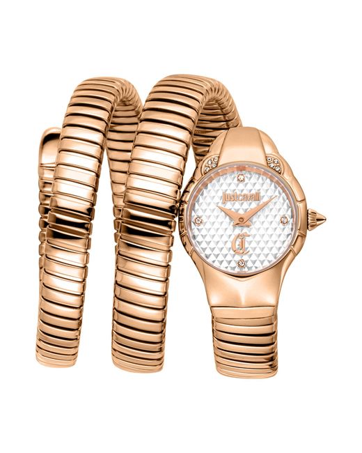 Just Cavalli Metallic Snake 316L Stainless Steel Watch