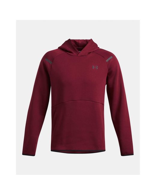 Under Armour Purple Hooded Neck Raglan Sleeve Fleece Hoody for men