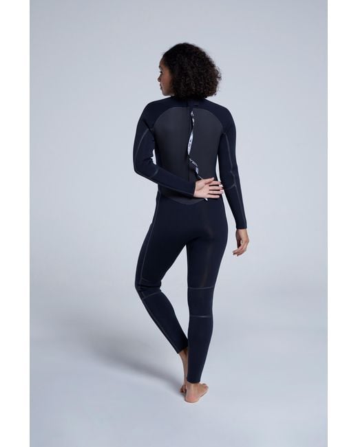 Mountain Warehouse Blue 'Submerge' Full Wetsuit With Anti Slip Knee Pads Swimwear