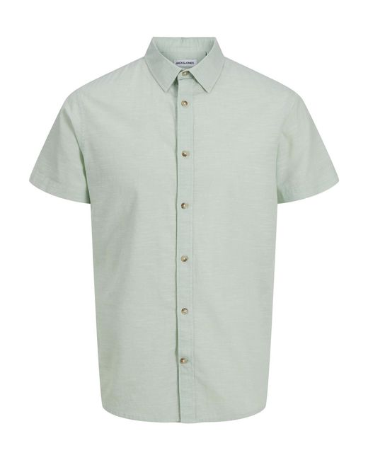 Jack & Jones Green Shirts Short Sleeve Button Down for men