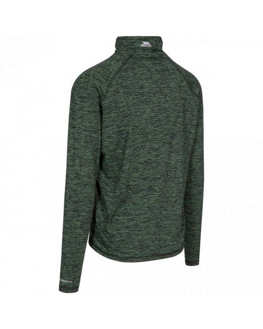 Trespass Green Gerry Active Top (Bright Fleck) for men