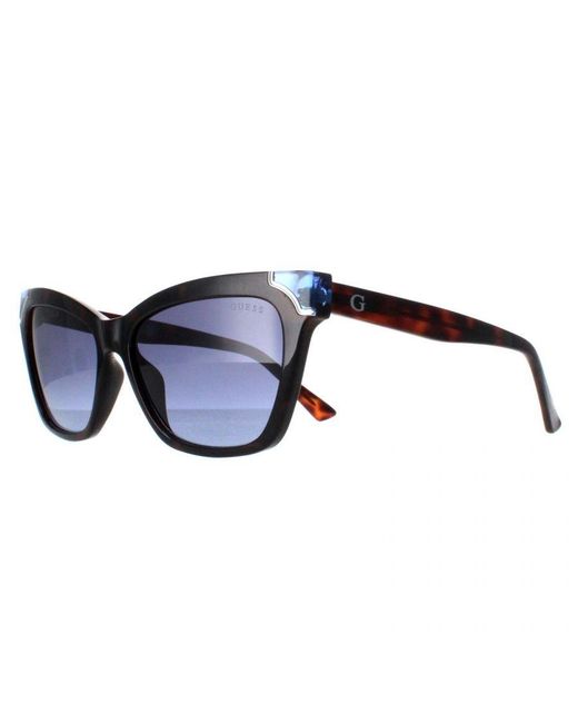 Guess Blue Rectangle Blonde Havana Gradient Gu7840