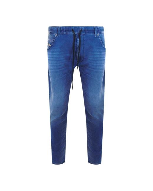 DIESEL Blue Krooley-Ne Jeans Cotton for men