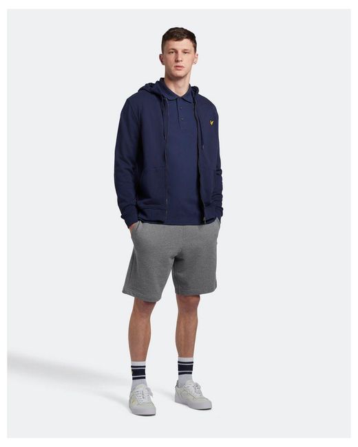 Lyle & Scott Blue Lyle & Scott Long Sleeve Polo Shirt for men
