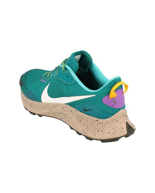 Nike Green Pegasus Trail 3 Running Shoes for men