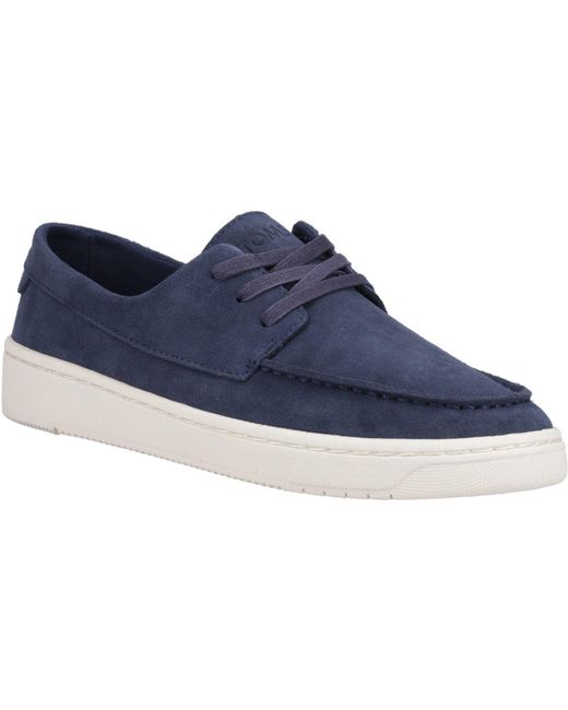 TOMS Blue Trvl Lite London 100% Cow Lace-Up Shoes for men