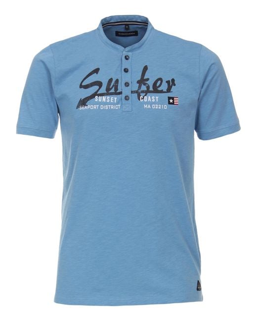 CASA MODA T-shirt in het Blue voor heren