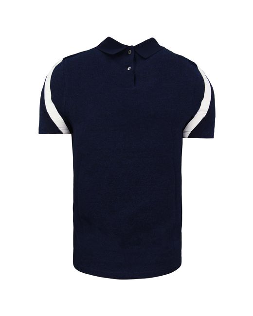 Lacoste Blue Motion Tricolor Caviar Piqué Polo Shirt Cotton