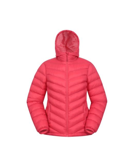 Mountain Warehouse Pink Ladies Seasons Padded Jacket (Fiery Coral)