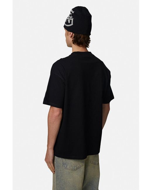 Good For Nothing Black Relaxed Monogram Tee for men