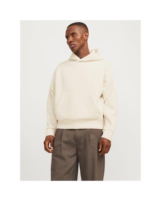 Jack & Jones Natural And Kinetic Relaxed Fit Kangaroo Pocket Sweatshirt for men