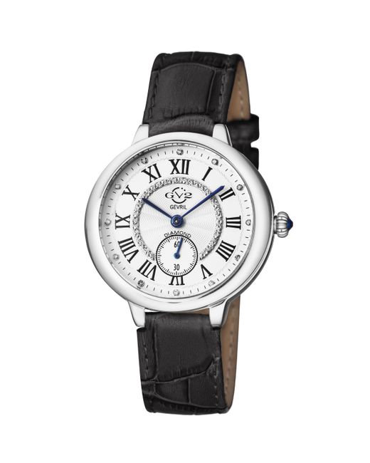 Gv2 Black Rome Swiss Quartz Diamond Dial Stainless Steel Watch