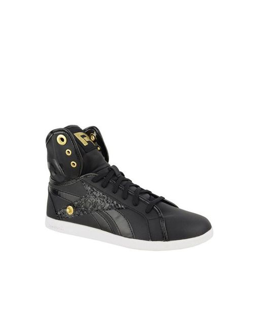 Reebok Black Top Down Snaps Trainers Leather