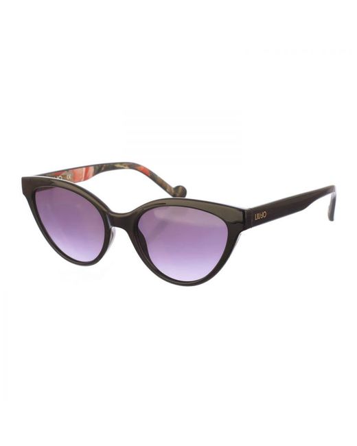 Liu Jo Purple Butterfly-Shaped Acetate Sunglasses Lj745S