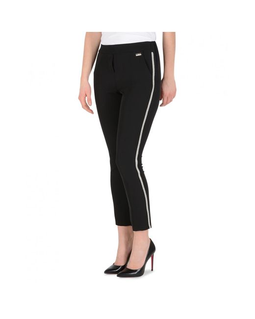 Versace 19.69 Abbigliamento Sportivo Black 19V69 Pants Pantalone Elena Nero