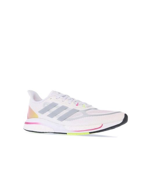 Adidas White Womenss Supernova + Running Shoes