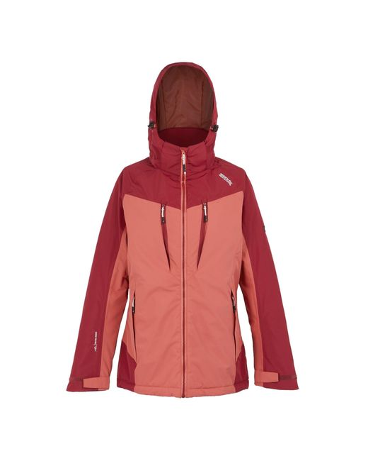 Regatta Red Ladies Calderdale Ii Winter Waterproof Jacket (Mineral/Rumba)
