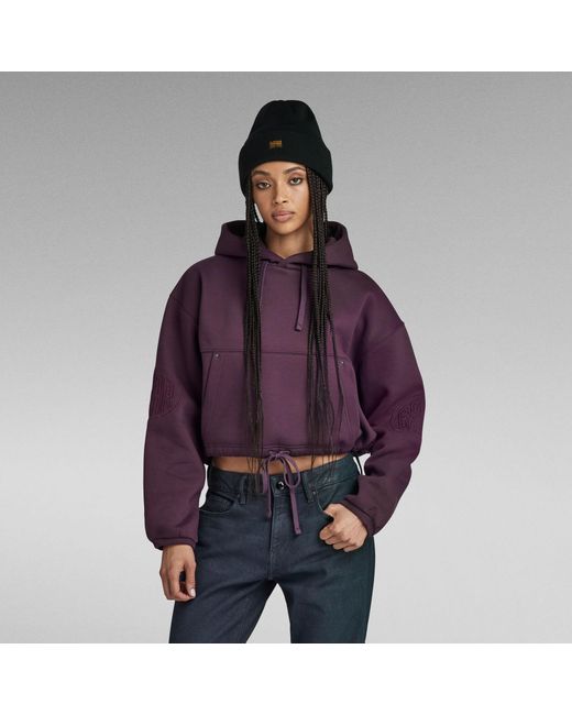 G Star RAW G tar D23888 d425 Hoodie 2x Woan in Purple Lyst UK