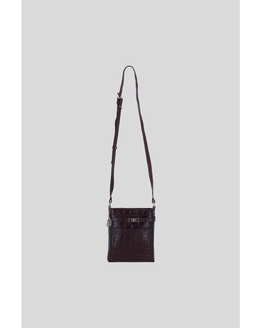 Ashwood Leather Blue Real Crossbody Bag With Adjustable Strap