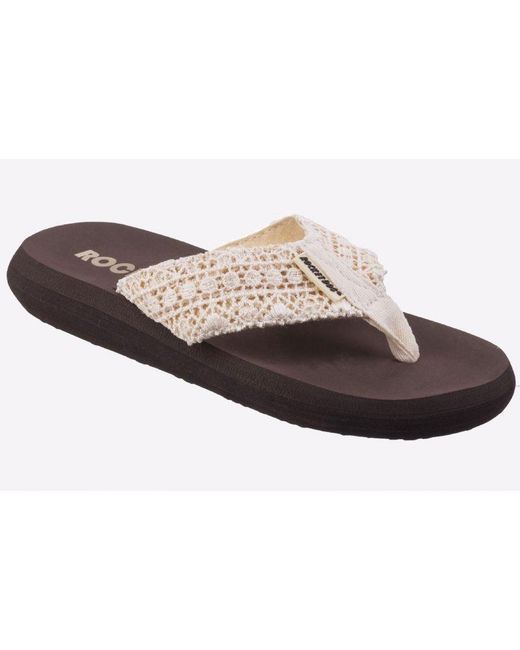 Rocket Dog Black Spotlight Lima Slip On Sandals