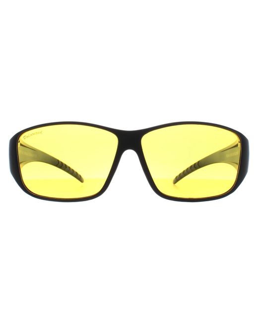 Montana Yellow Rectangle Matte Polarized Fo4 Fit Over Glasses Night Driving Sunglasses