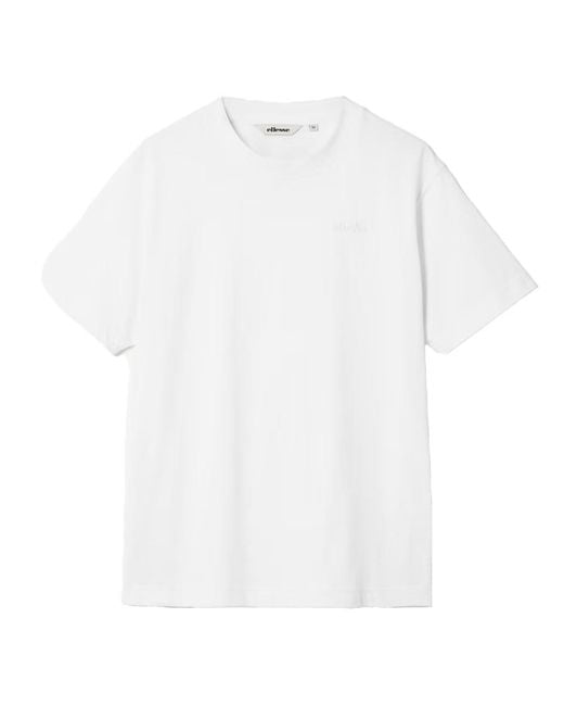 Ellesse White Acciano T-Shirt Cotton for men