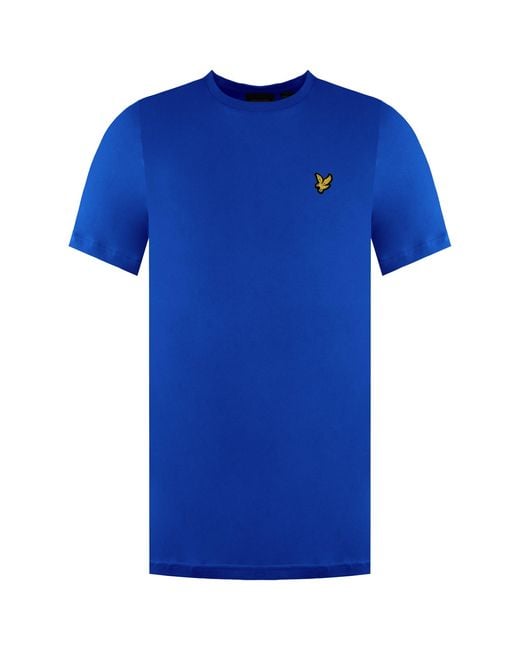 Lyle & Scott Blue Plain T-Shirt Cotton for men