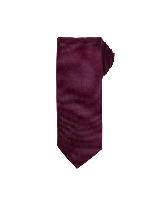 PREMIER Purple Micro Waffle Formal Work Tie (Pack Of 2) (Aubergine) for men