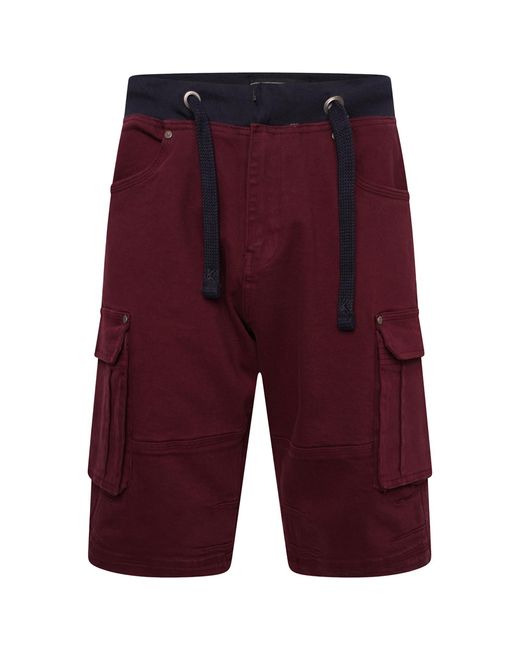 KAM Jeanswear Red Kam Rib Waist Stretch Shorts for men