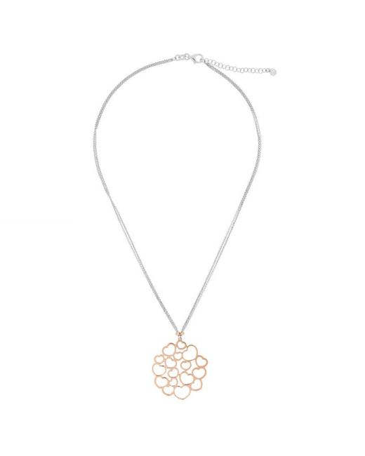 Orphelia Metallic 'Maliya' 925 Sterling Chain With Pendant
