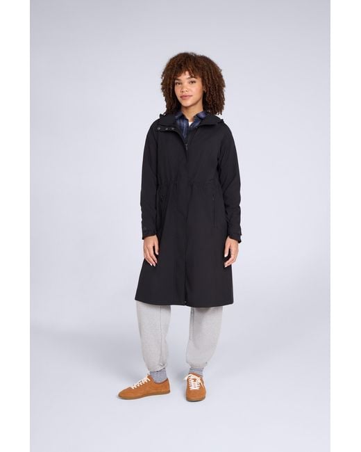 Mountain Warehouse Blue 'Jade' Long Waterproof Jacket Breathable Raincoat Pfc-Free Outerwear