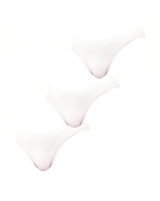 Kisses&Love White Pack Of 3 Kl10000 Cotton Panties