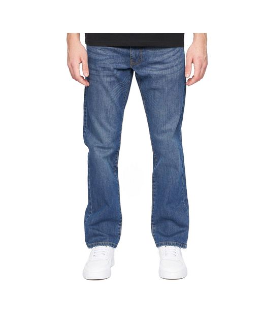 Crosshatch Blue Bandol Straight Leg Jeans for men