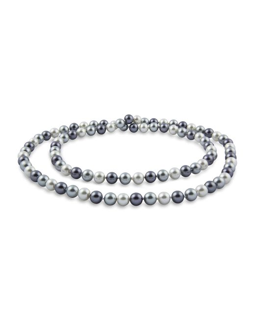 Perlas Mallorca Mallorca 3V-Ep45-Eggh 2-Wrap Parelketting Voor in het Metallic