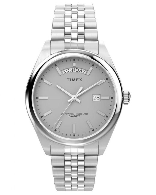 Timex Gray Legacy Silver Watch Tw2v67900 Stainless Steel for men