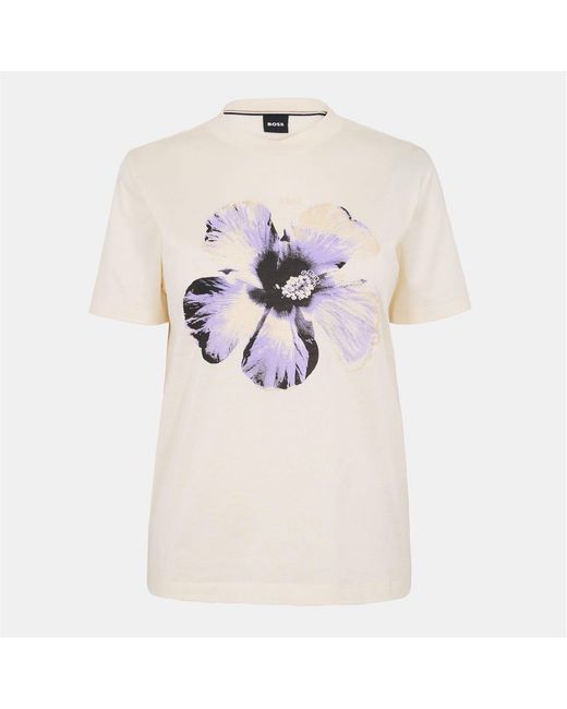 Boss Natural Crew Neck Short Sleeve Regular Fit T-Shirt